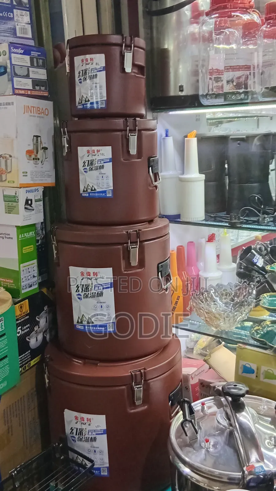 4pcs Industrial Insulated Food Containers, Food Warmers or Hotpots,