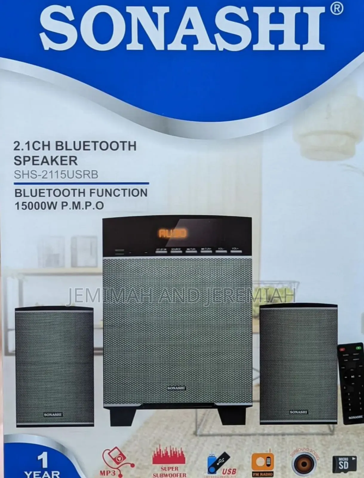 Sonashi 2.1ch Multimedia Speaker