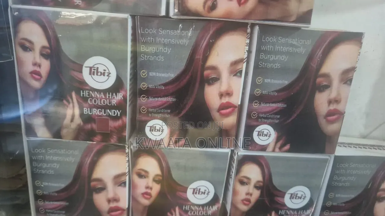 Tibiz Henna Hair, Skin Color 100% Amonia Free (6 Sachets X 10g) 2.11oz