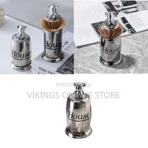 Stainless Steel Toothpick Holder Dispenser