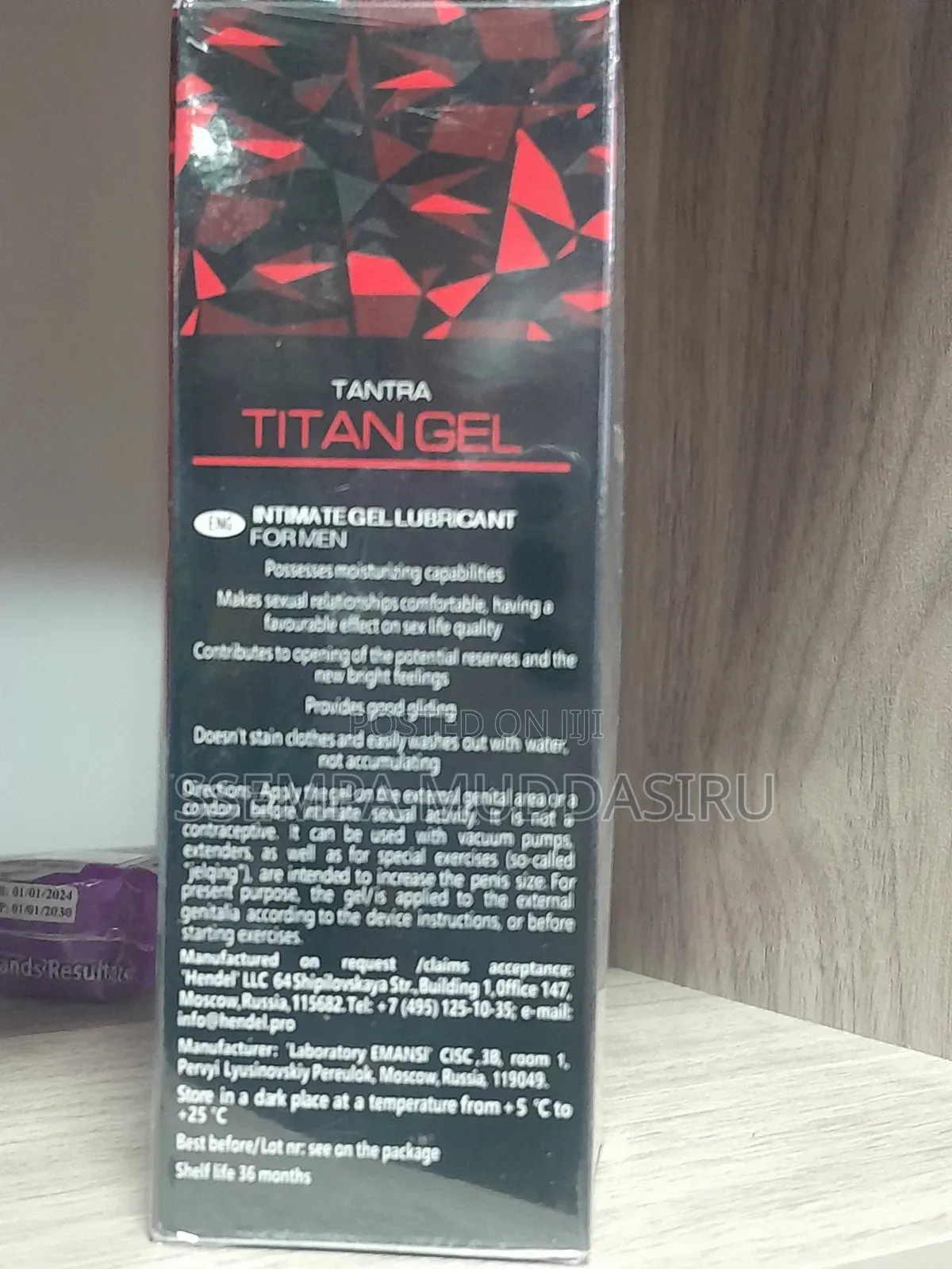 Titan Gel,Intimate Lubricant for Men