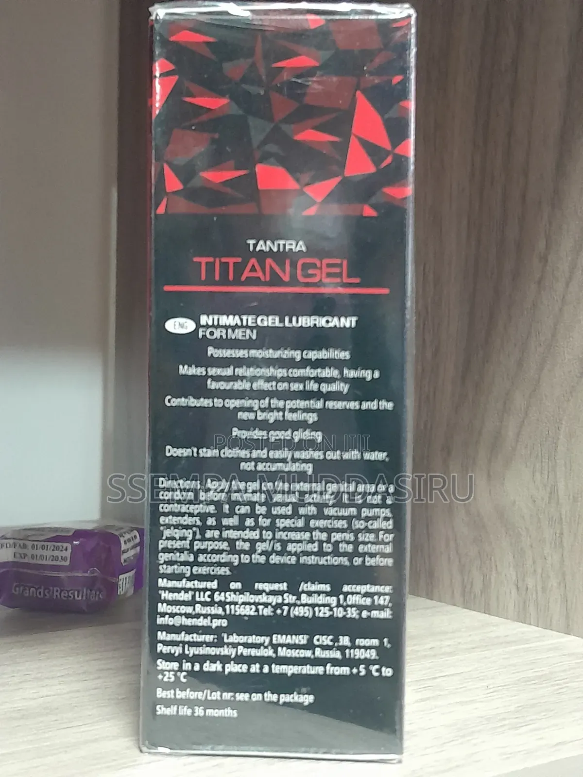 Titan Gel,Intimate Lubricant for Men