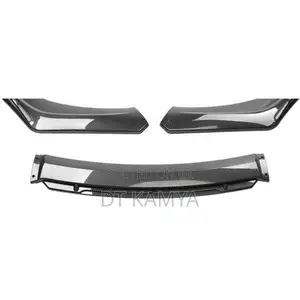 Front Plastic Bumper Lip Splitter Carbon Fiber Finish - Universal