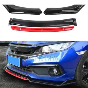 Front Plastic Bumper Lip Splitter Carbon Fiber Finish - Universal