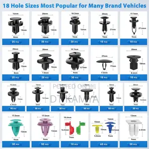 Car Clips - 680 PCS Car Retainer Clips Fasteners With Cable Ties