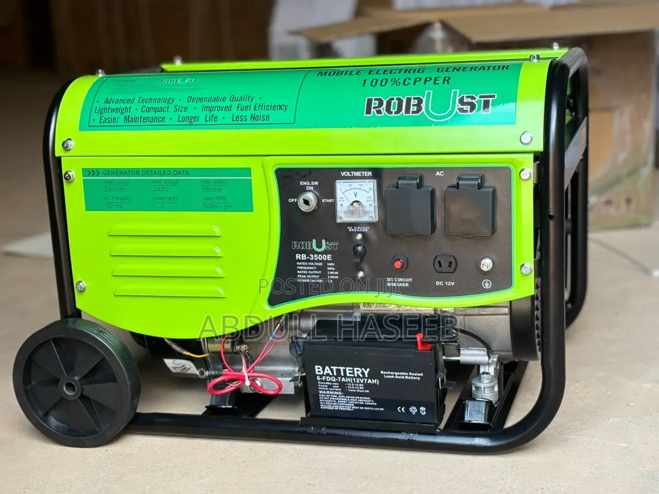 3.5kva Key Start Gasoline Generator | Powerful Reliable Backup Power