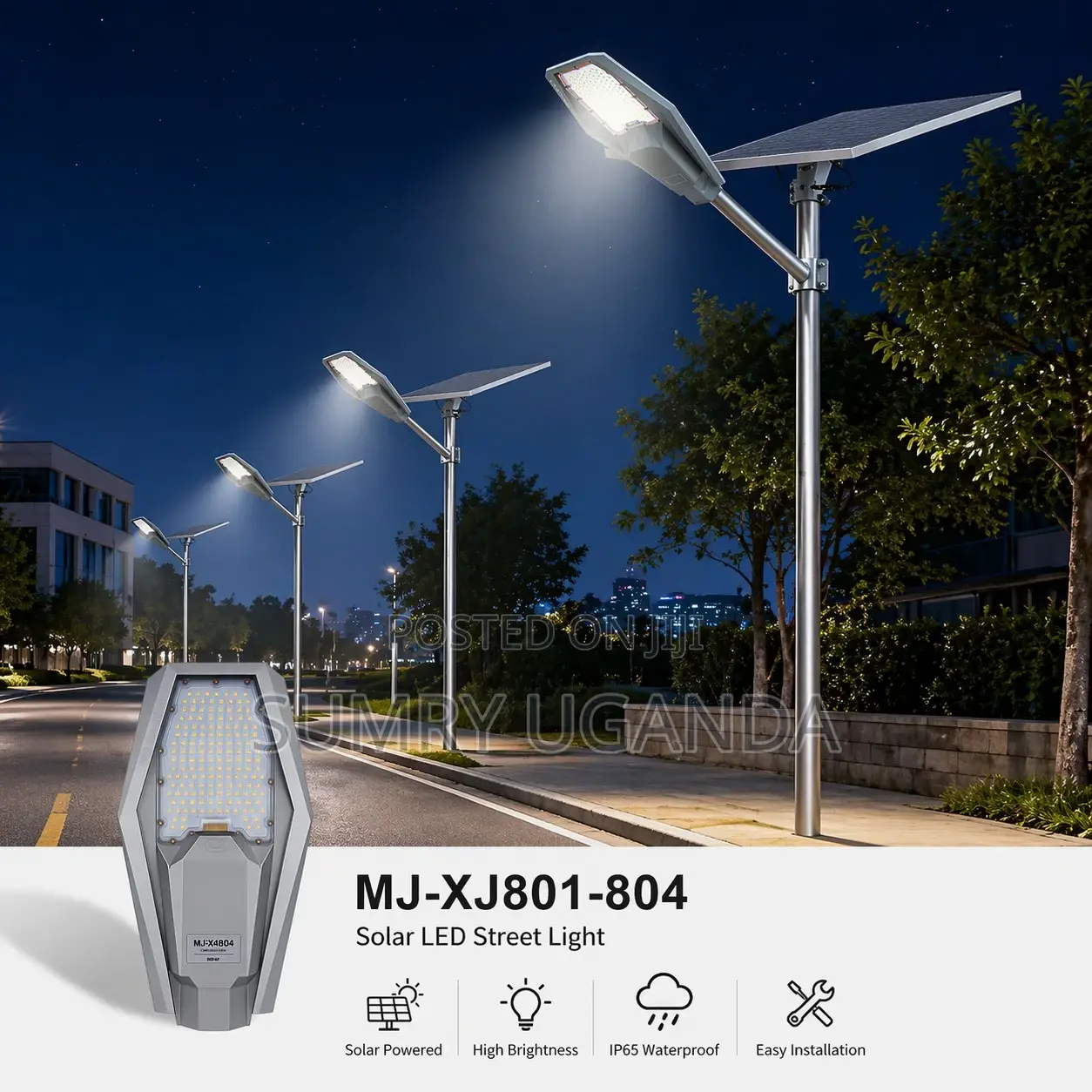 Solar Street Light Zero Electricity Bills 200/300w/400w Solar Led Lamp