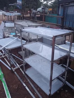 Stainless Rack 4_ Tray Trolley