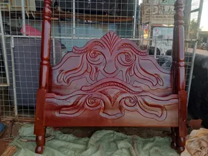 Modern 5 by 6 Lion Bed, Strong Wood and Handcrafted Designs