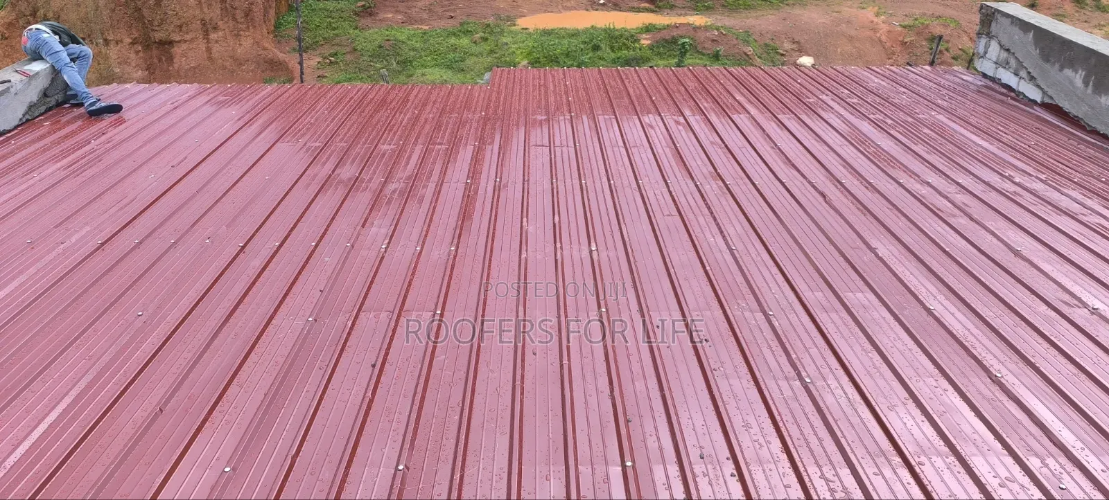 Flat Roof Cleaning of Roof Tiles
