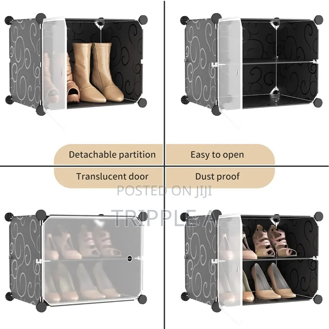 Multi- Color Plastic Shoe Rack Shoe Cabinet