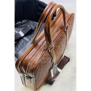 12 Inches Bag for Business, Work ,Office Men's Leather Briefcase