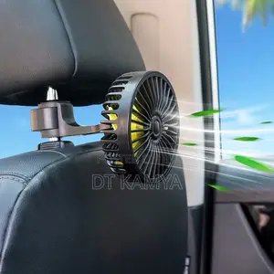 Car Usb Backseat Headrest Fan / 3 Speed / Rotates Strong 360 Cool Air