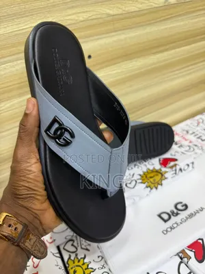 D G Luxury Men's Thong Sandals