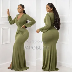 Women's Bodycon Long Sleeve Maxi Dress