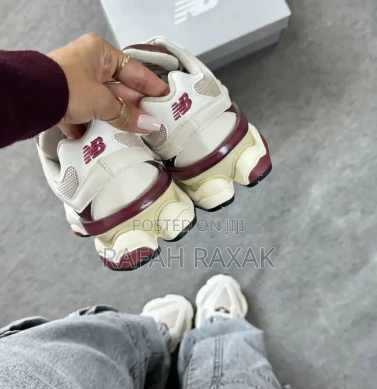 Linen Burgundy New Balance 9060 Trainers