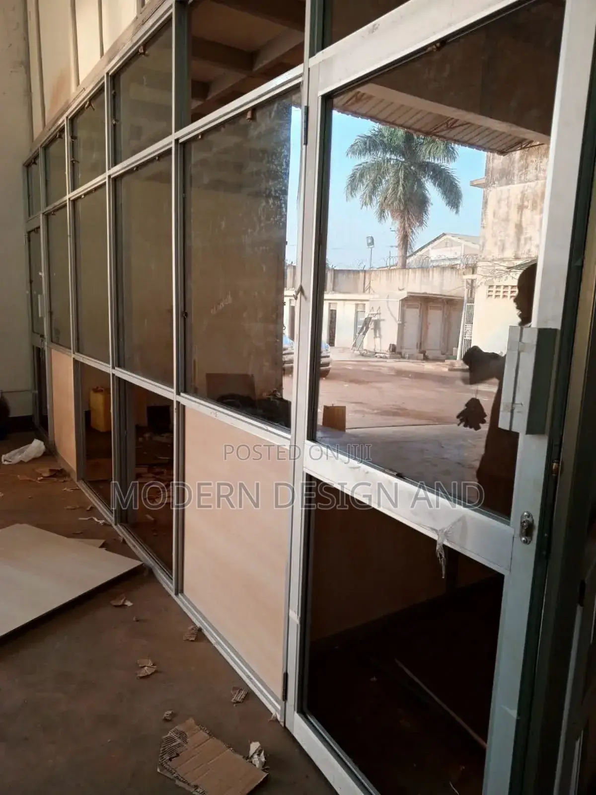 Aluminium Office Partitions Site Ongoing