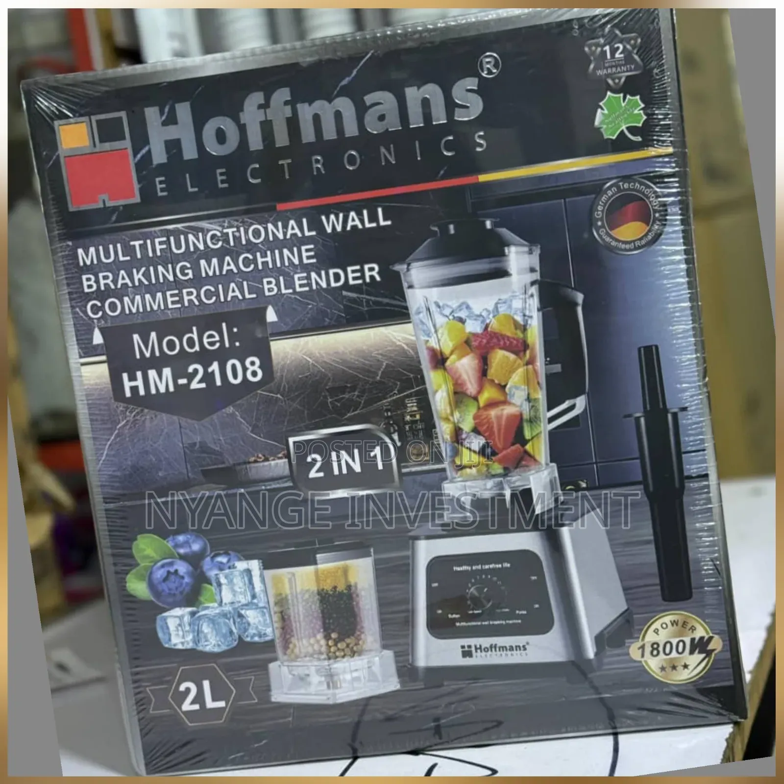 Hoffman Commercial Blender. 2in1 Blender