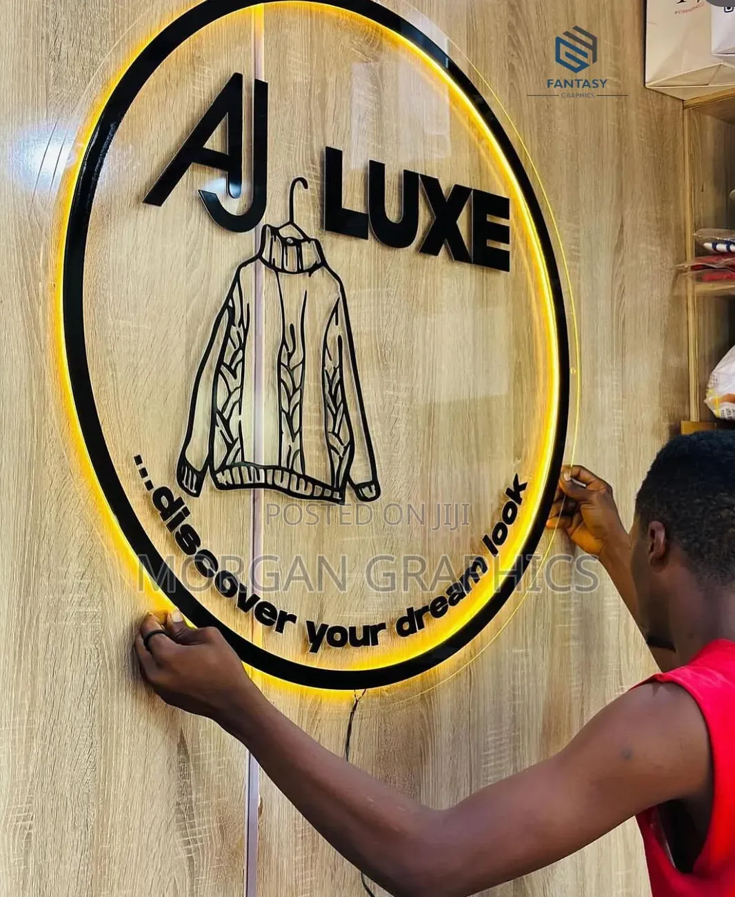 2d Indoor Logo Backlit Sign