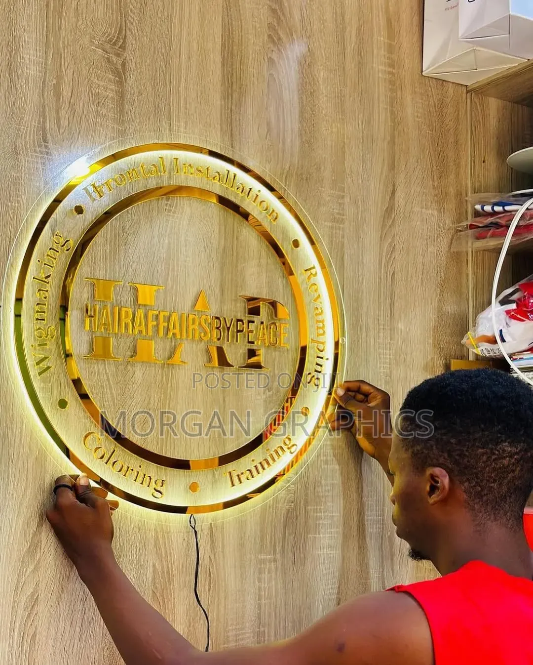 2d Indoor Logo Backlit Sign