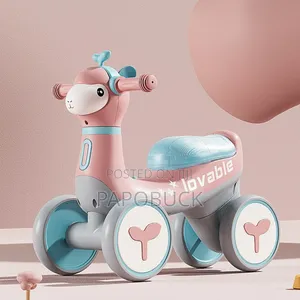 4-Wheel Toddler Balance Bike, Often Featuring a Cute Animal Design