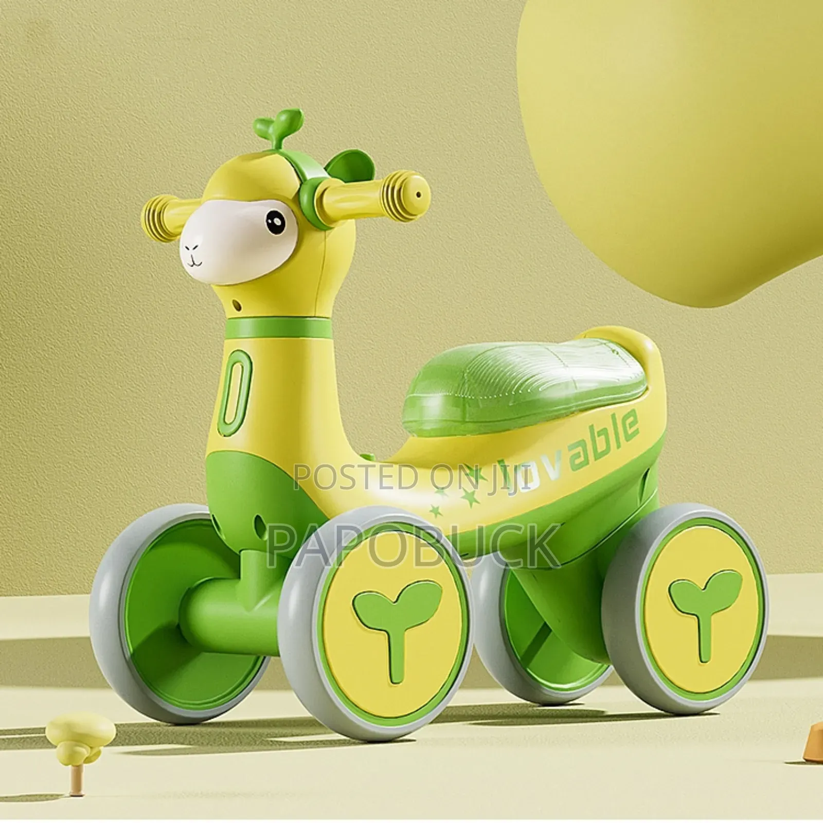 4-Wheel Toddler Balance Bike, Often Featuring a Cute Animal Design