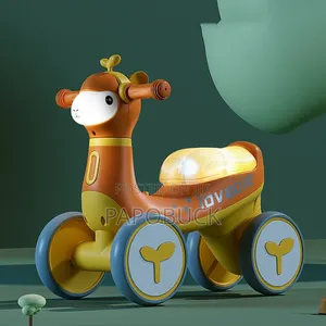 4-Wheel Toddler Balance Bike, Often Featuring a Cute Animal Design