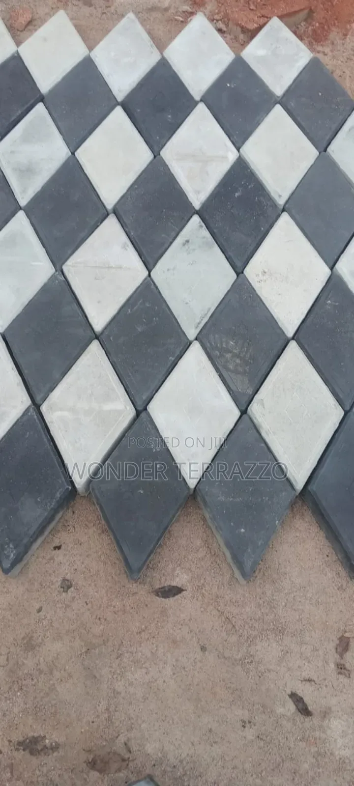 Rhombus Patterned Shaped Pavers With Free Delivery