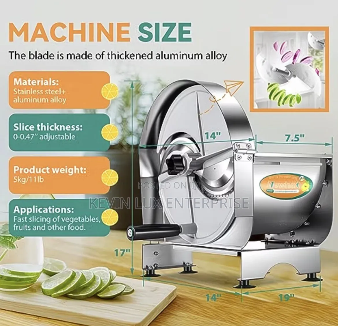 Adjustable Crisps Cutter Manual