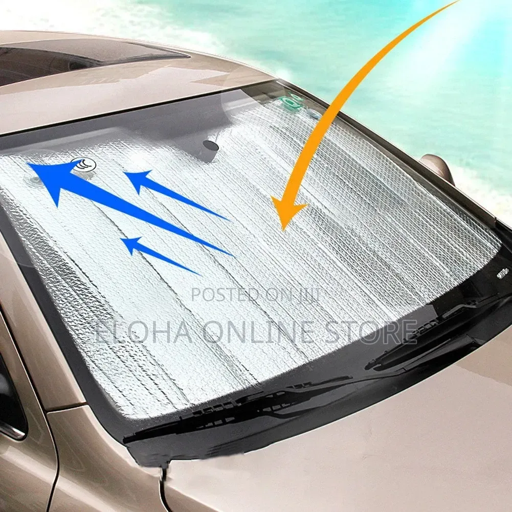 Premium Quality Accordion Metallic Reflective Car Sun Shade