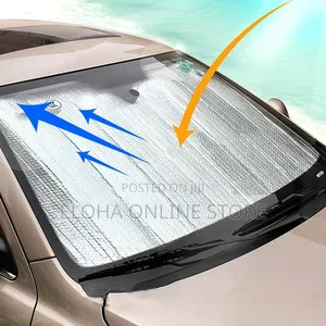 Premium Quality Accordion Metallic Reflective Car Sun Shade