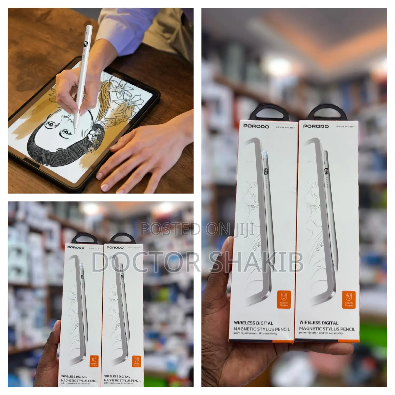 Porodo Wireless Digital Magnetic Stylus Pencil.