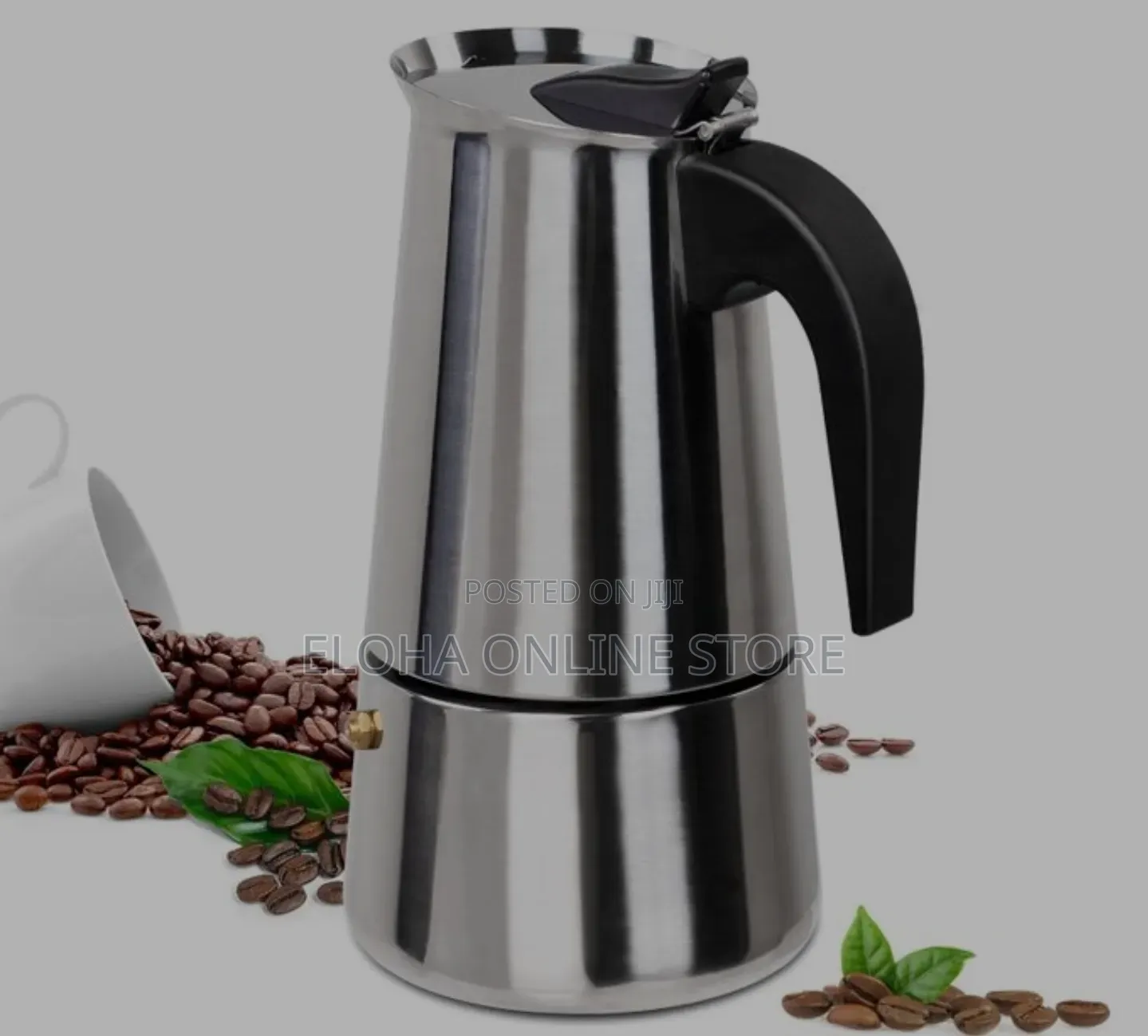 9 Cup Moka Pot Stainless Steel 450ml Italian Espresso Coffee Maker