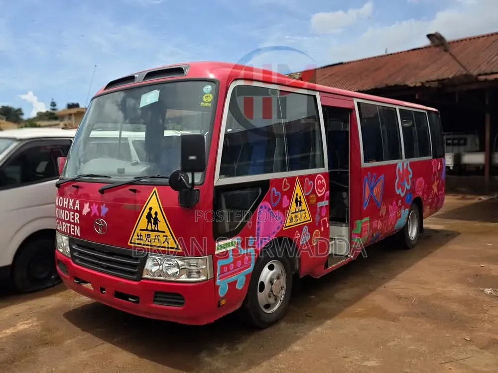 Toyota Coaster 2012 Red