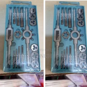 16-Piece Metric Tap and Die Set for Cutting Threads on Bolts and Nuts