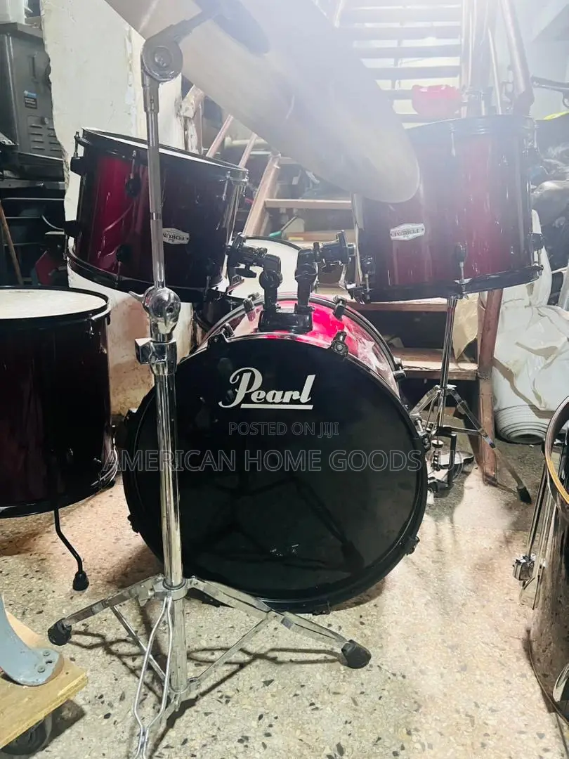 Orignal Pearl Usa 5- Piece Drum Set With All Hardware Cymbals Hi - Hat