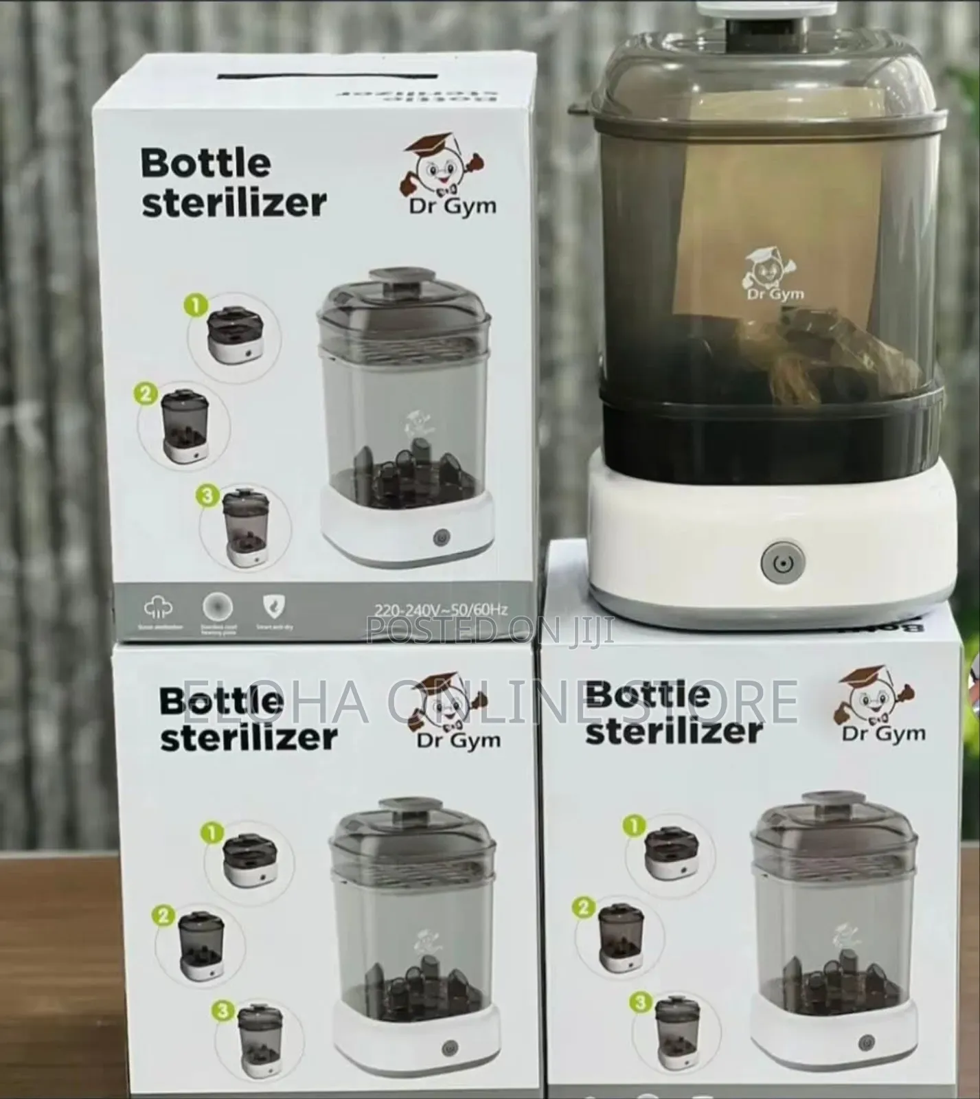 Dr. Gym 3in1 Electric Baby Bottle Sterilizer.