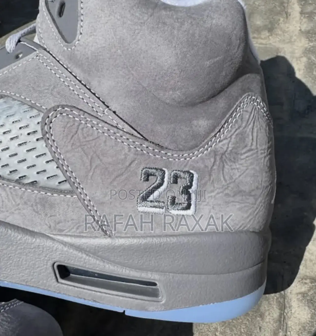 Wolf Gray Air Jordan 5 Retro Sneakers