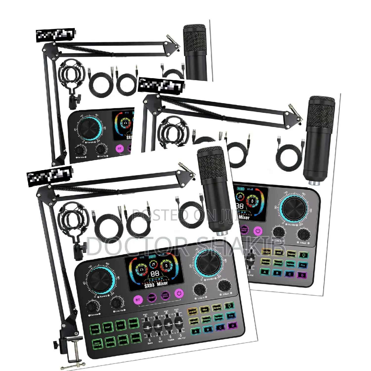 Sx03 Intelligent Noise Reduction Bt Sound Equipment Live Sound Card