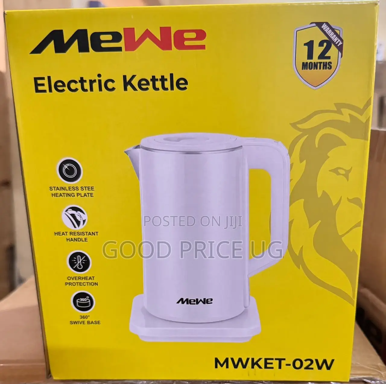 Mewe Mwek-Pk01w Electric Kettle.