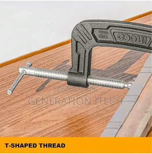 Ingco G-Clamp, 6-Inch Heavy Duty G-Clamp, T-Bar Handle for Carpentry