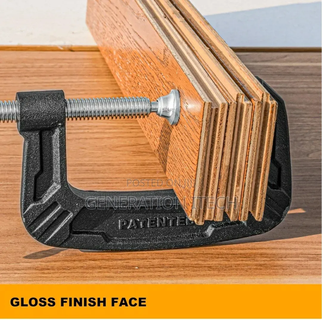 Ingco G-Clamp, 6-Inch Heavy Duty G-Clamp, T-Bar Handle for Carpentry