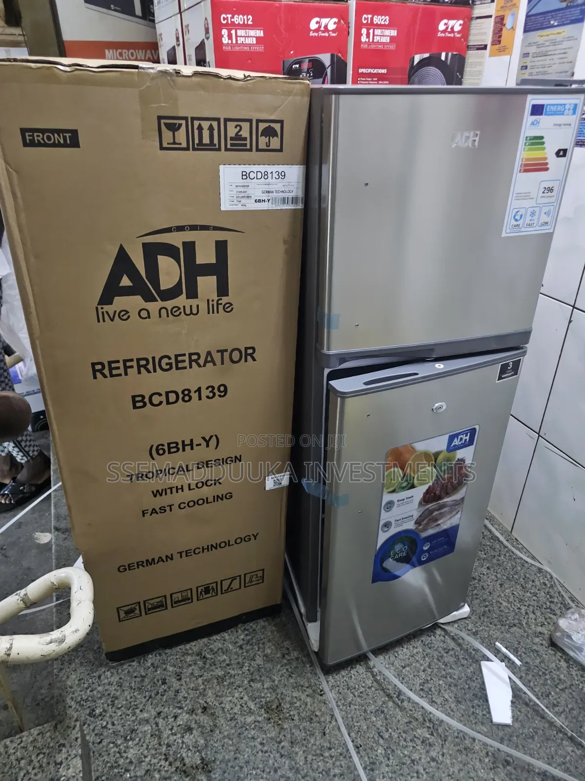 Adh 168 Litres Double Door Fridge