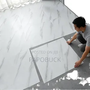 24 PCS Marble PVC Vinyl Self-Adhesive 45 by 45 Cm 3d Tile Stickers