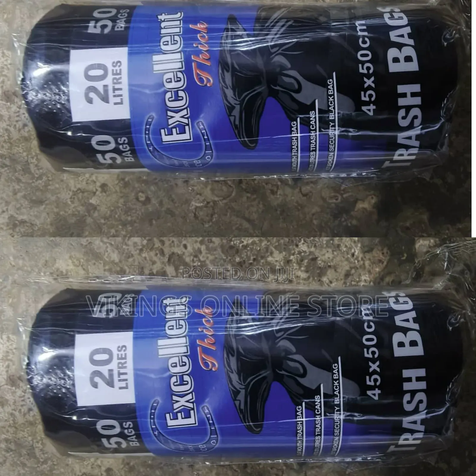 20 Litres 45cmx 50cm 50pcs Trash Bags