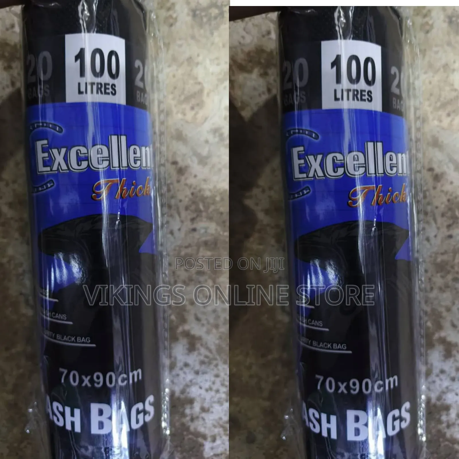 100litres 70cmx90cm 20 PCS Trash Bags