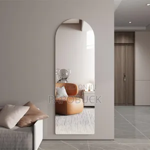 Frameless, Arched, Self-Adhesive Acrylic Mirror.