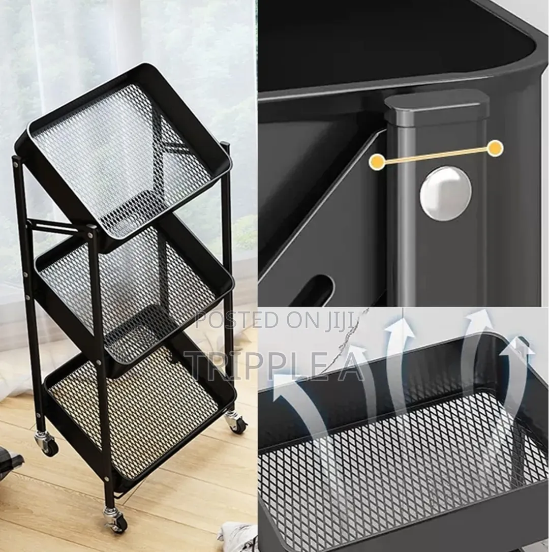 3 Tier Rolling Utility Carts