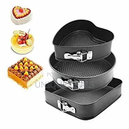 Coated Square Round Cake Baking Molds