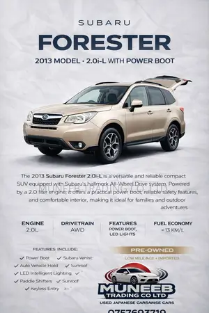 Subaru Forester 2.5X 2013 Gold